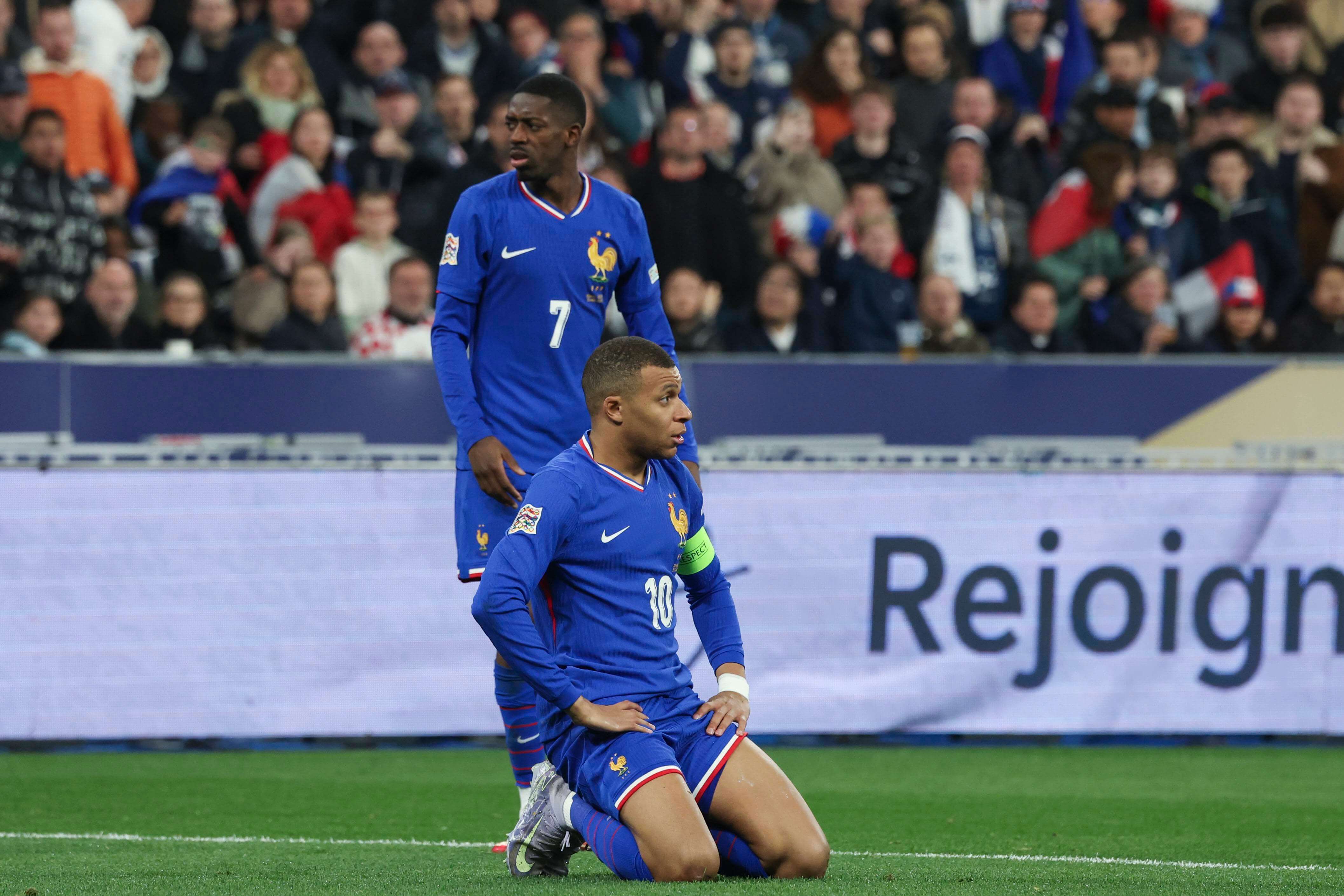  Ousmane Dembele y Kylian Mbappé con la selección francesa