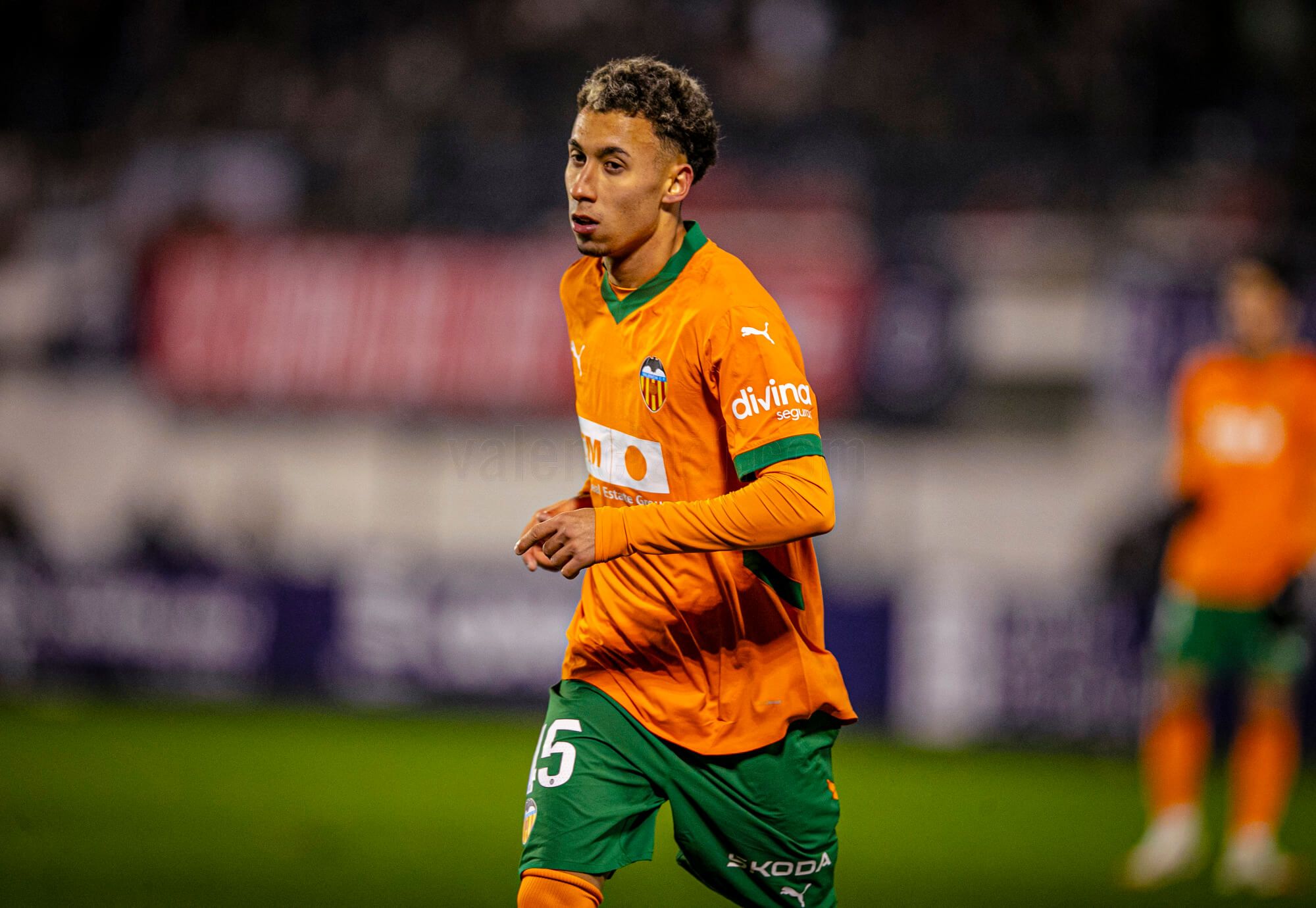  Pablo López, ante el Ourense CF.