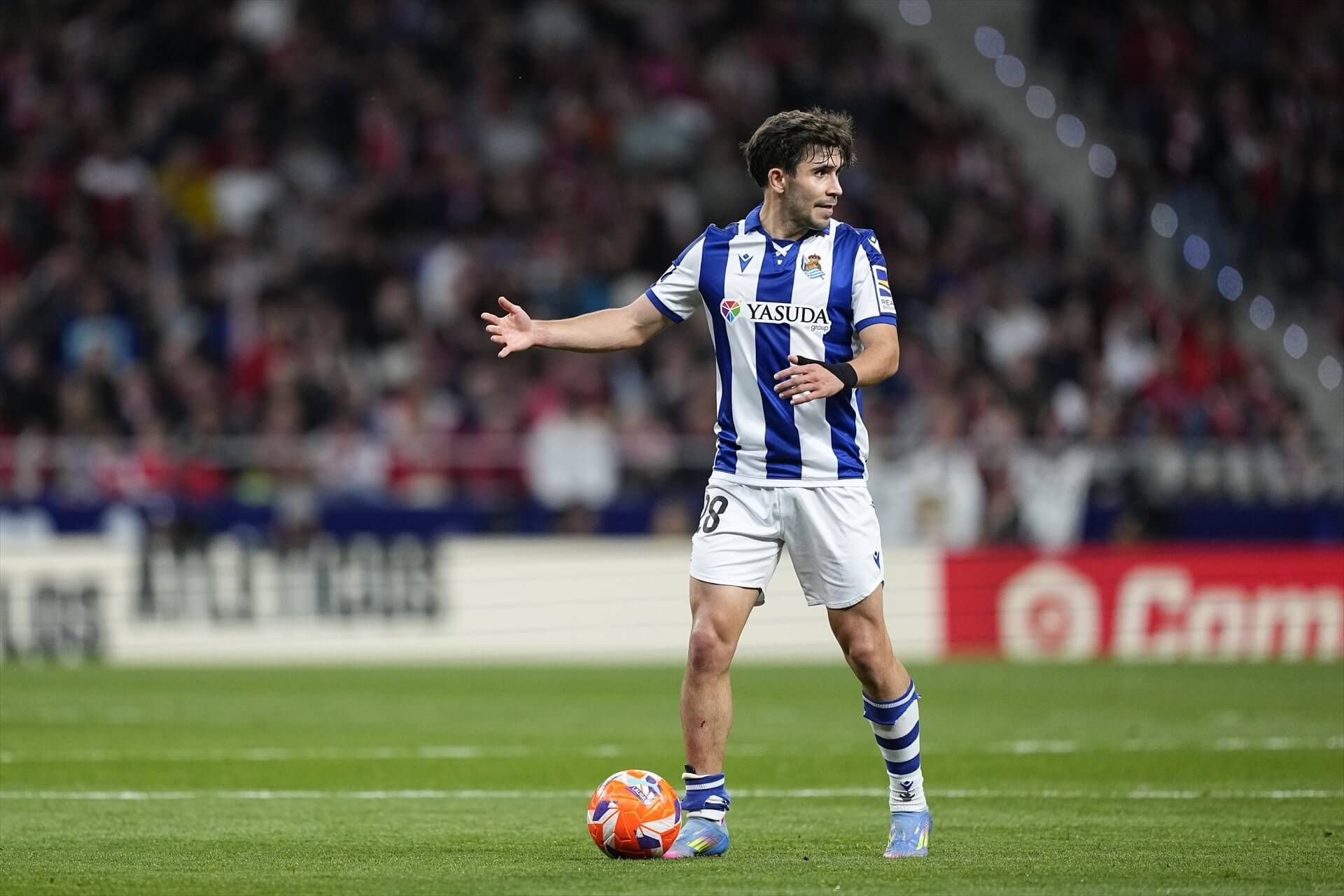  Pablo Marín, durante el Atlético-Real Sociedad.