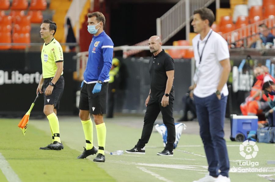 Javi Gracia en Mestalla.