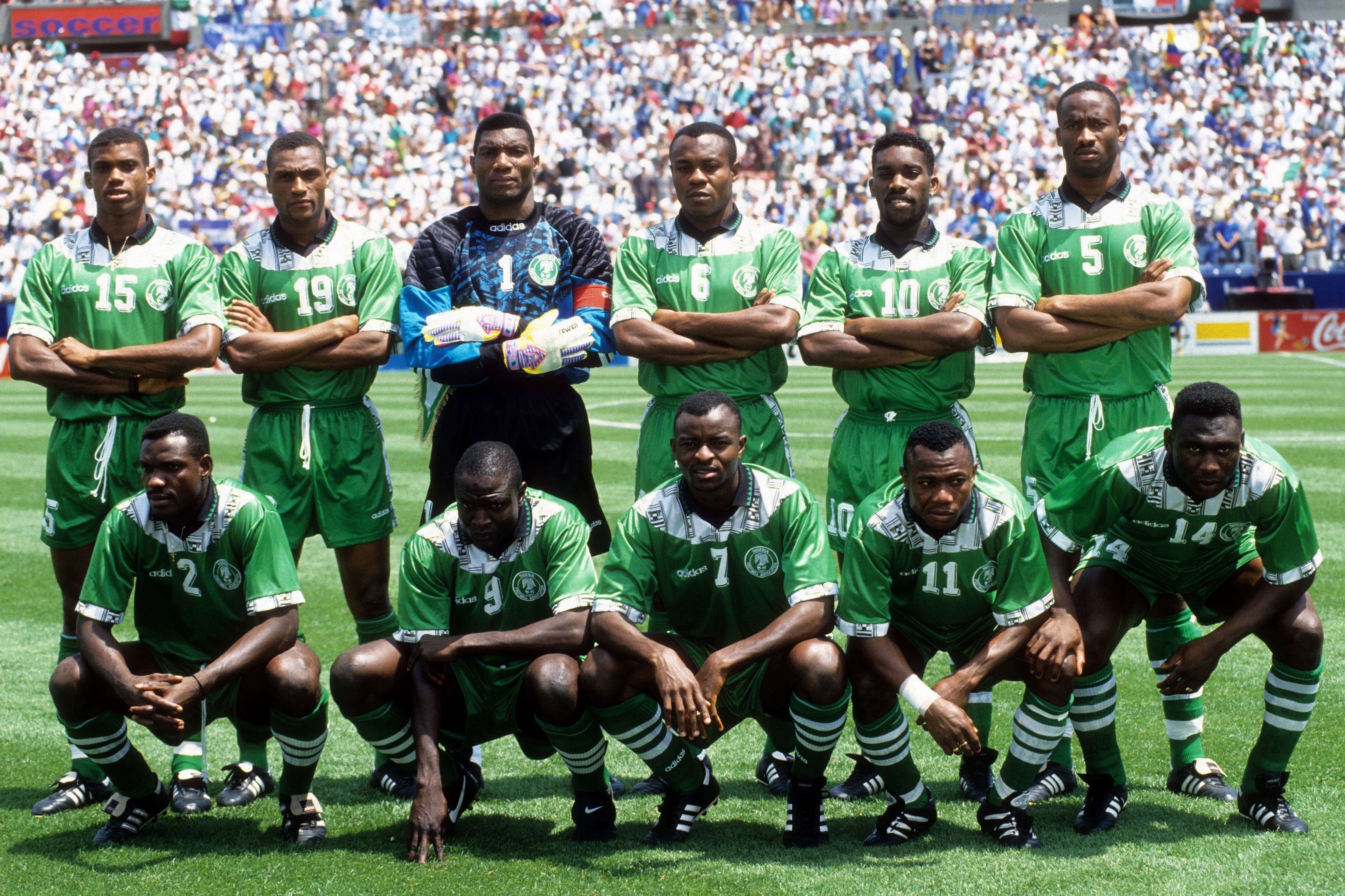  Peter Rufai, con la Selección de Nigeria en el Mundial 94.