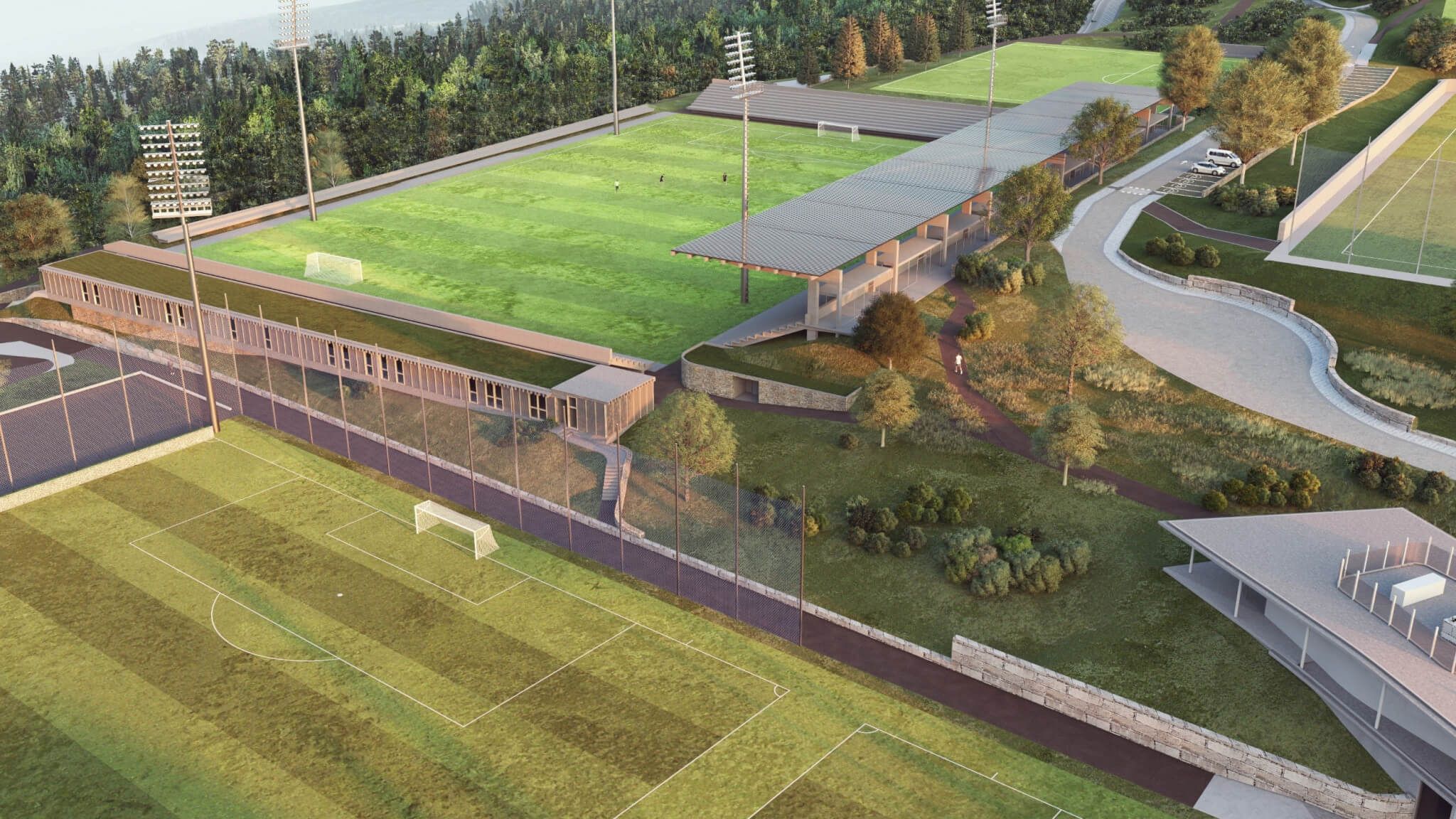  Proyecto del estadio en Afouteza.