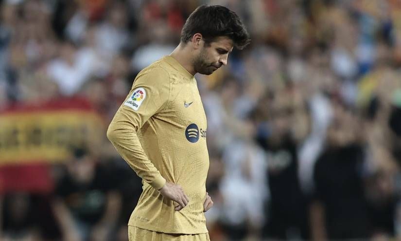  Piqué se retira: su última gran pitada se la llevó en Mestalla.