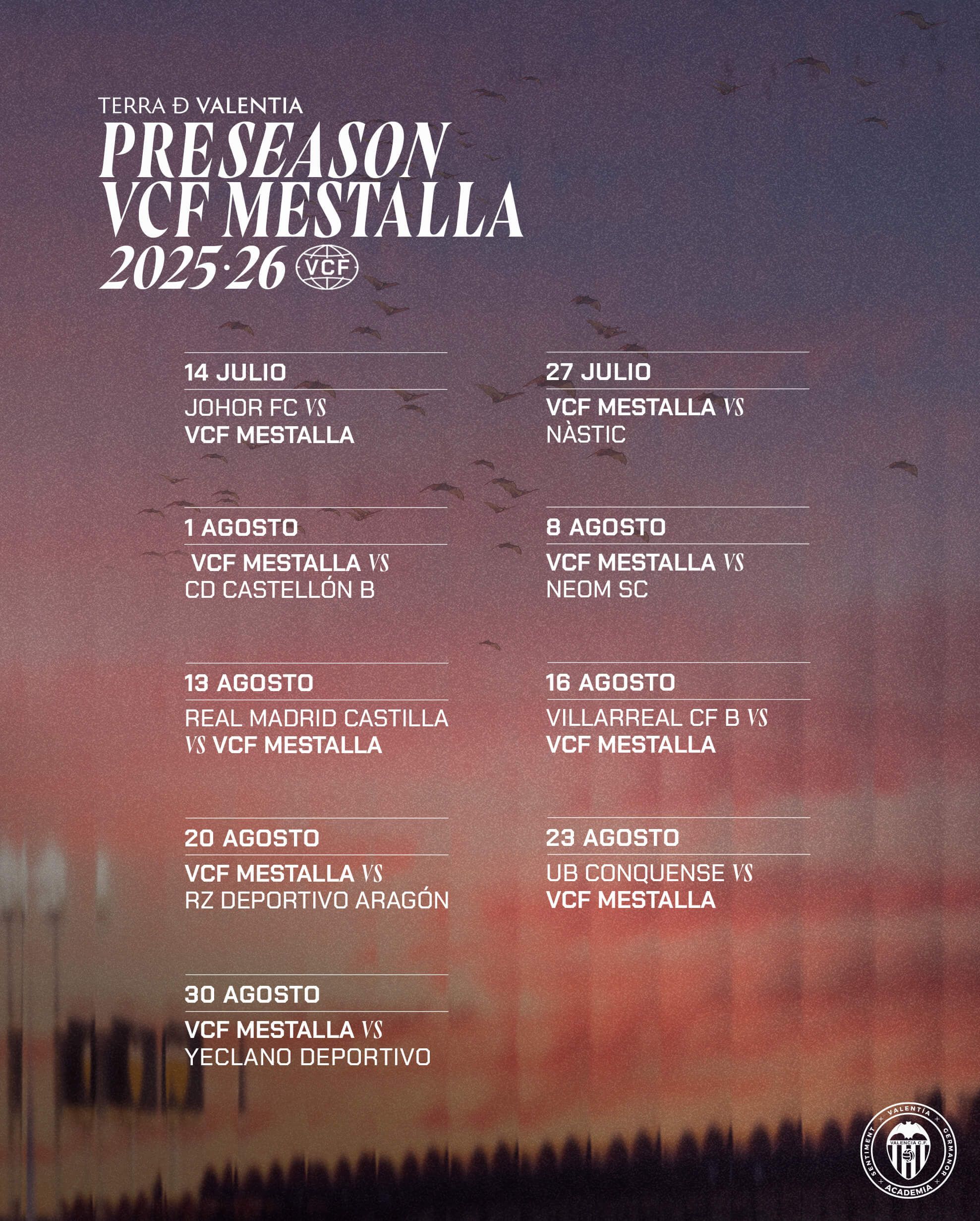  Pretemporada VCF Mestalla