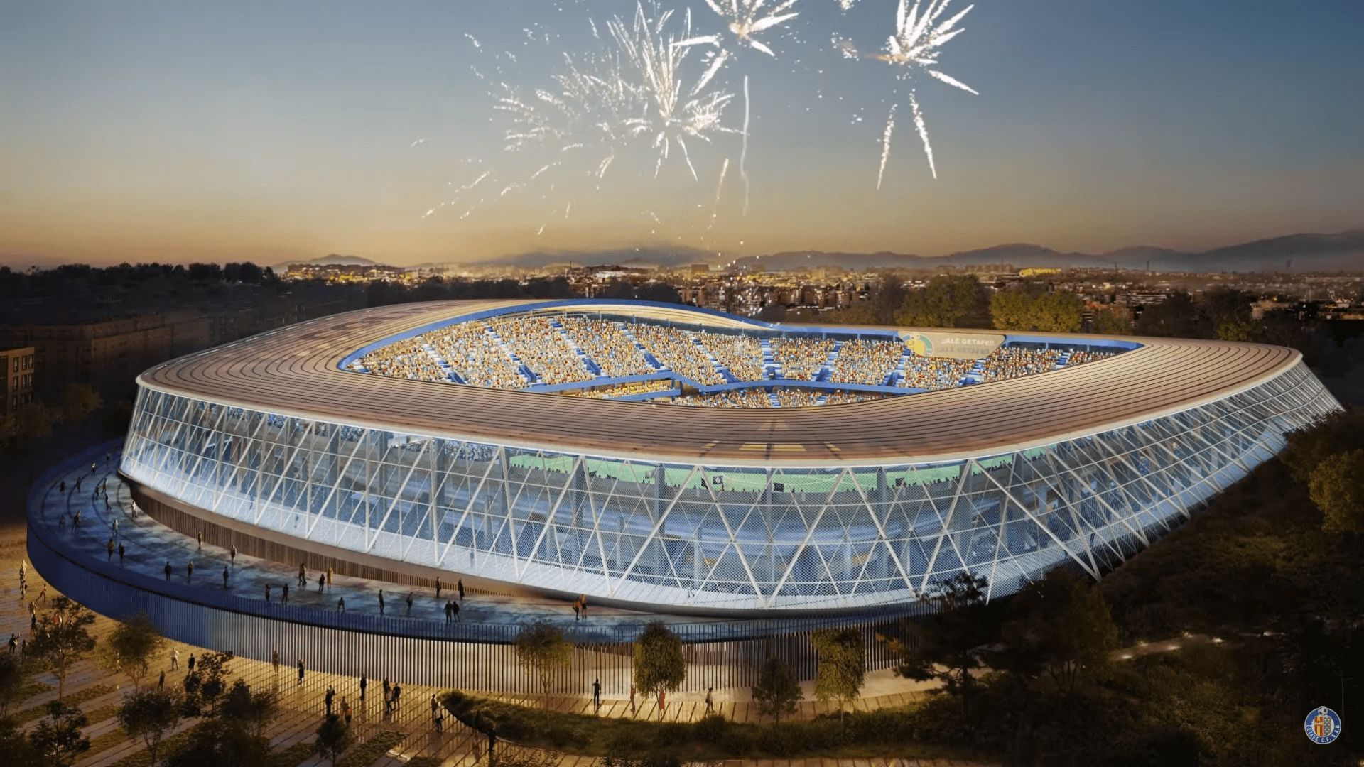  Proyección del nuevo estadio del Getafe.