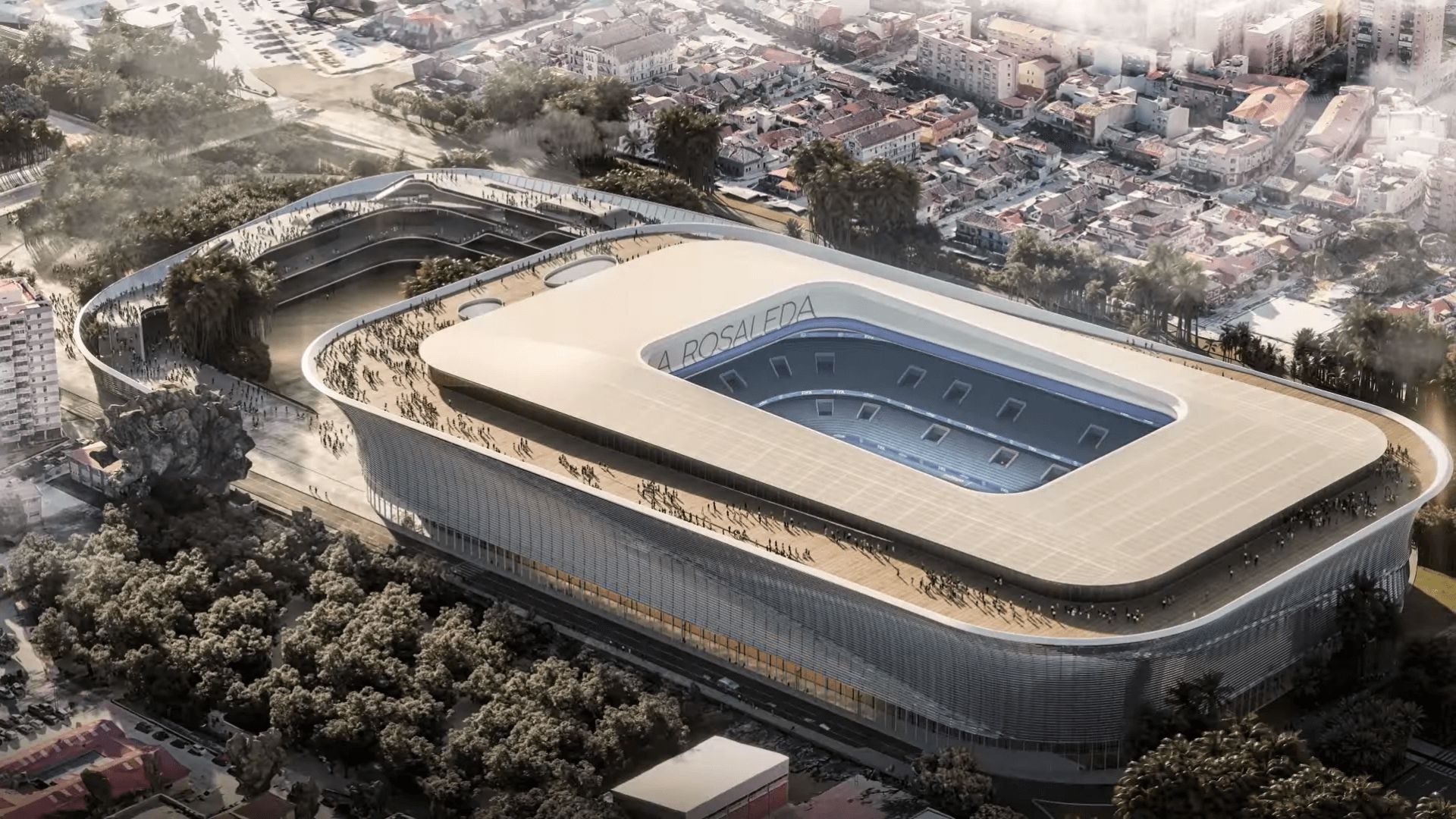 Proyecto inicial de La Nueva Rosaleda.