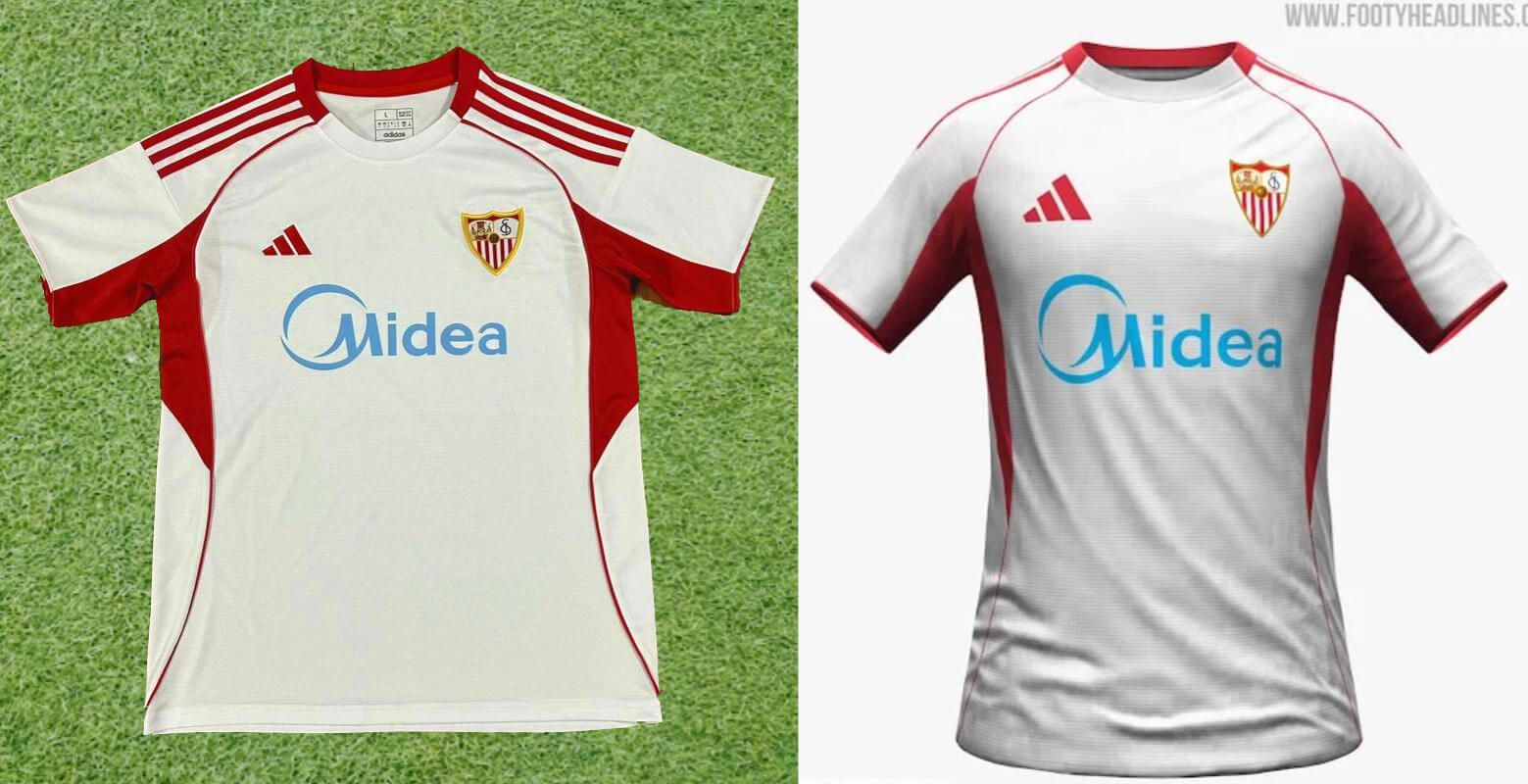  Así sería la nueva camiseta del Sevilla para la temporada 2025/26.