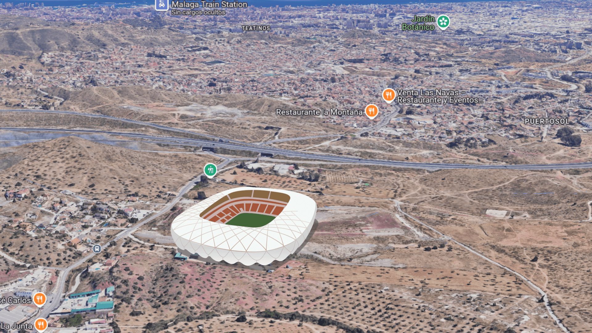  Málaga quiere construir un nuevo estadio en Puerto de la Torre.