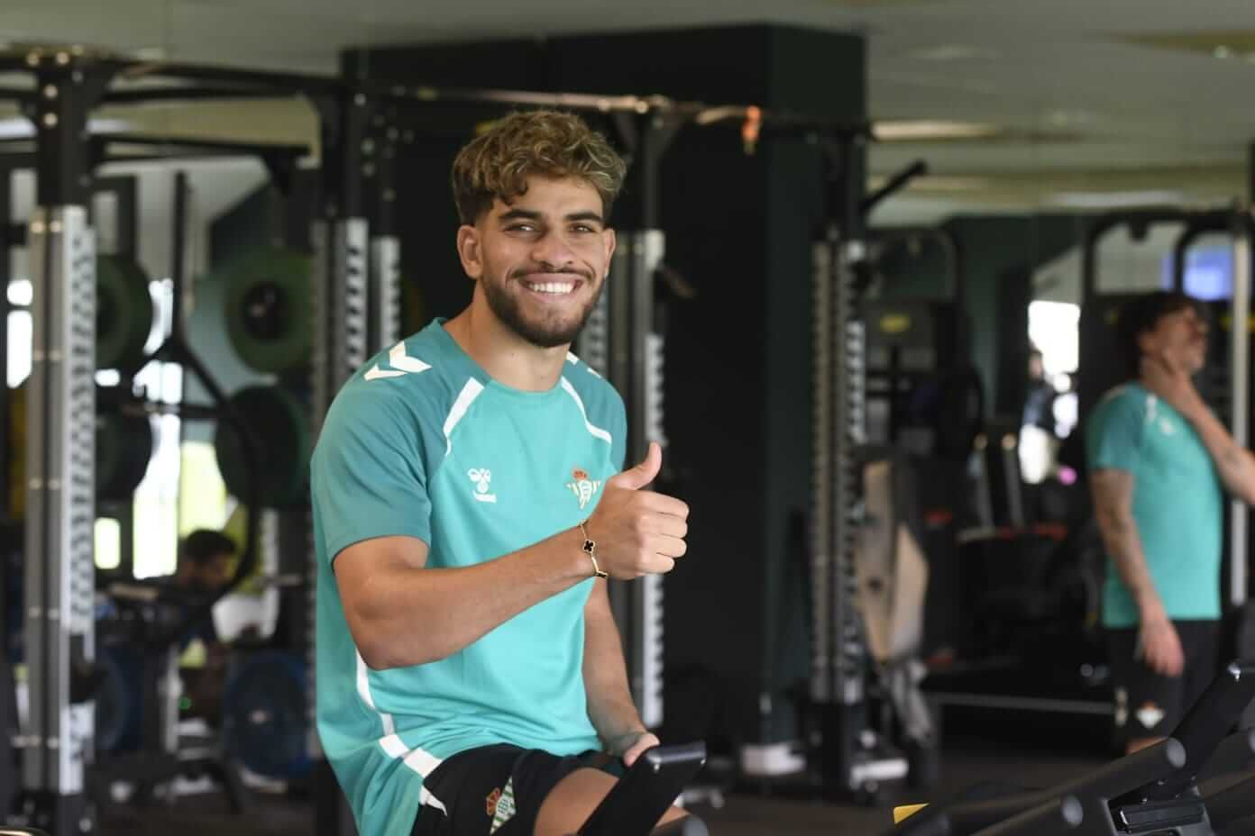  Ez Abde, en el inicio de la pretemporada del Betis.