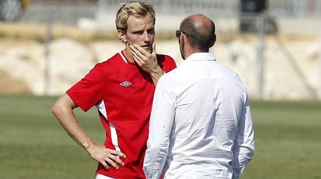  Ivan Rakitic con Monchi en su primera etapa en el Sevilla.