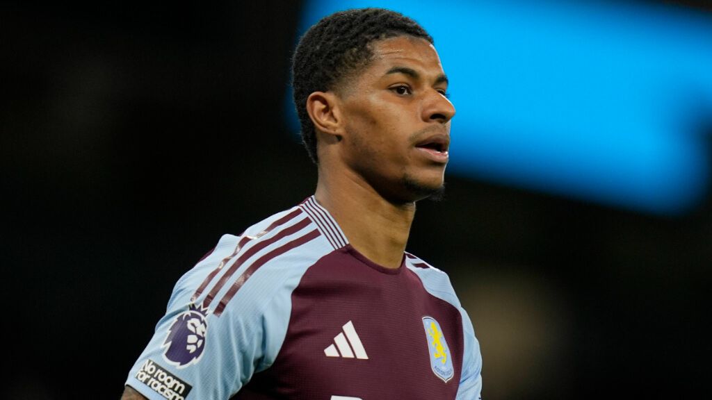 Marcus Rashford, en un partido con el Aston Villa (Cordon Press)