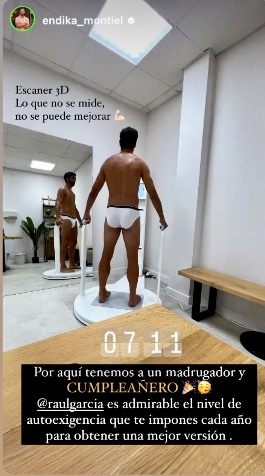  El jugador del Athletic Club Raúl García ha madrugado en su 37 cumpleaños para hacerse un escáner 3D.