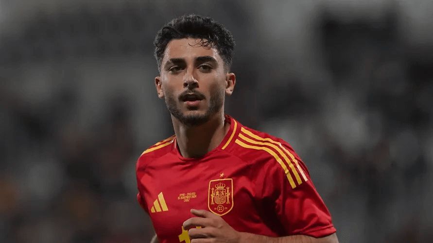 Raúl Moro con la selección española sub-21 (FOTO: RFEF).