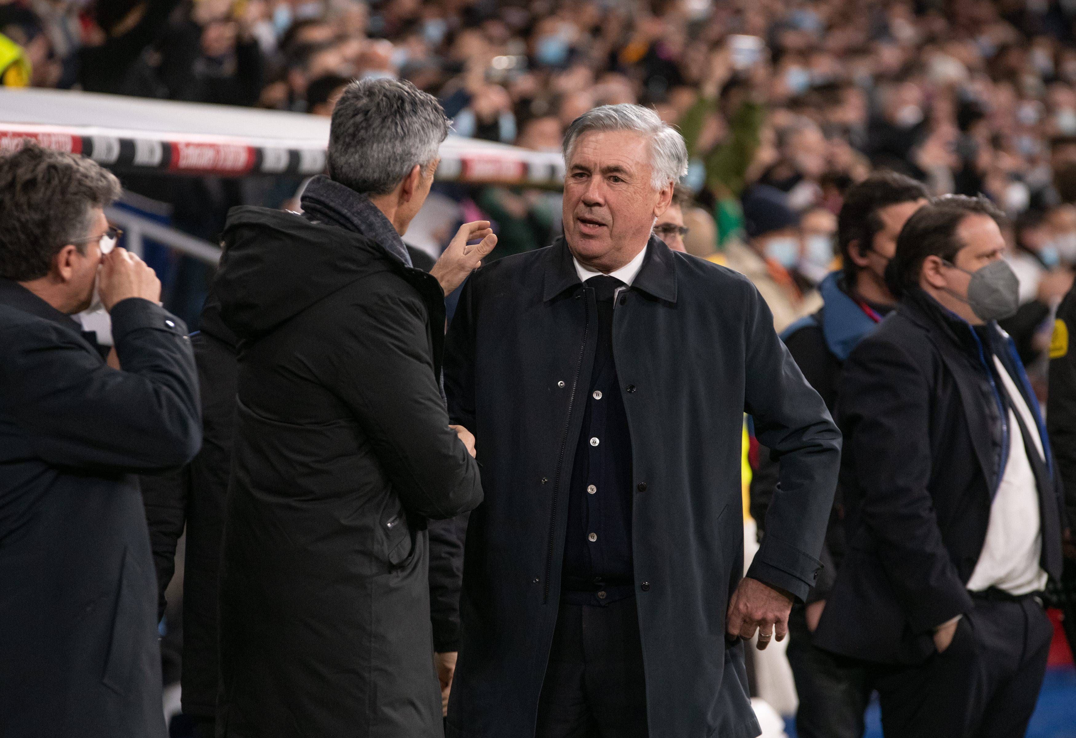  Carlo Ancelotti e Imanol Alguacil, los más críticos con el calendario.