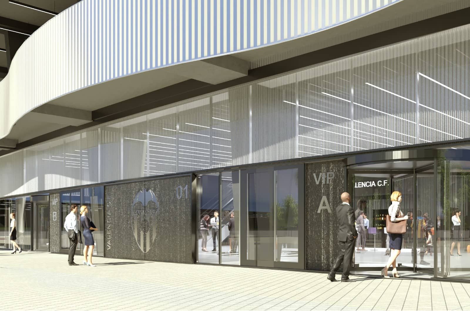  Recreación del segundo anillo del Nou Mestalla