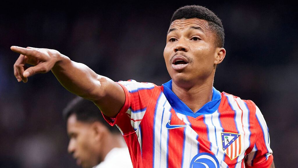 Reinildo Mandava, en un partido del Atlético de Madrid (Cordon Press)