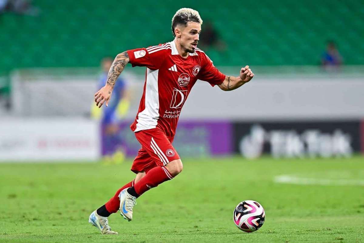  Rodri Sánchez, durante un partido con EL Al Arabi.