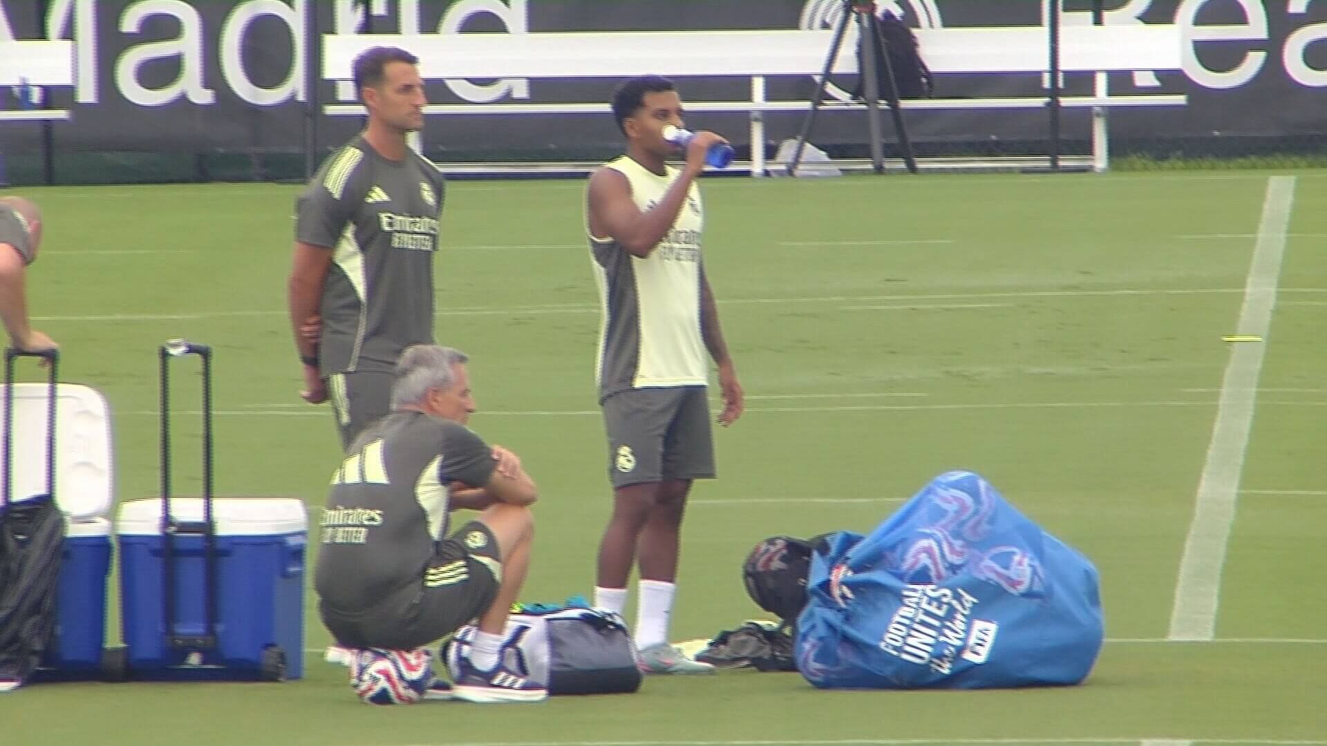 Rodrygo en un entrenamiento con el Madrid (ElDesmarque)