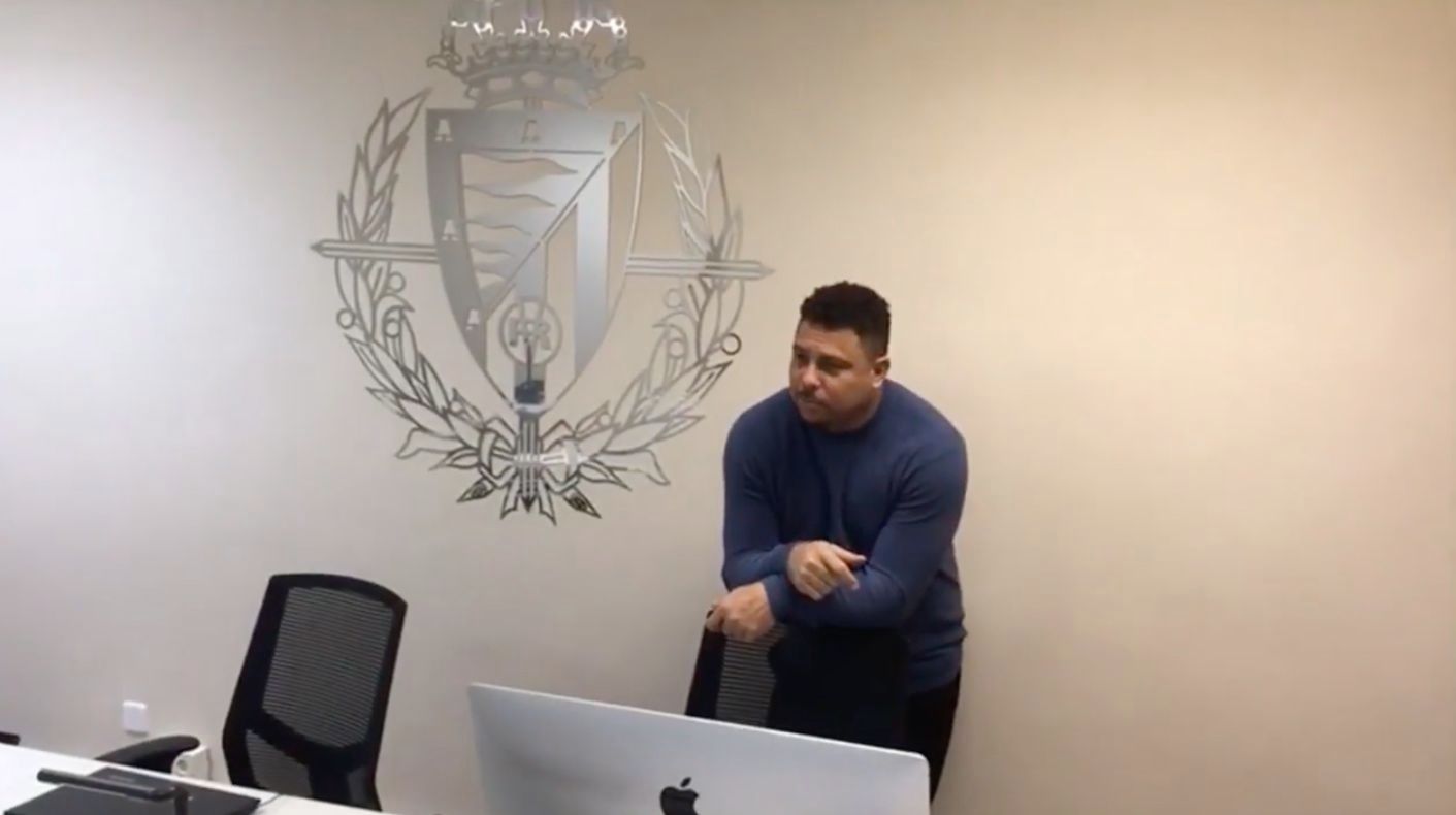  Ronaldo, en las oficinas del Real Valladolid en Madrid