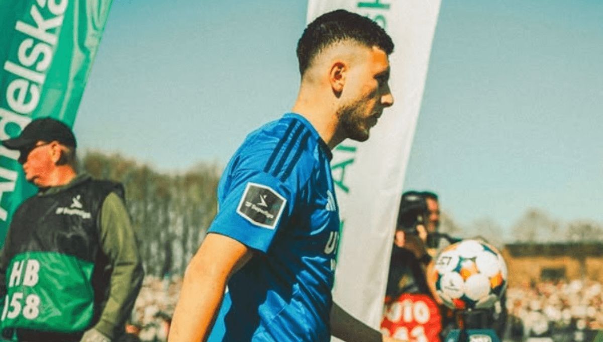 Roony Bardghji, durante un partido con el Copenhague (Foto: Instagram).