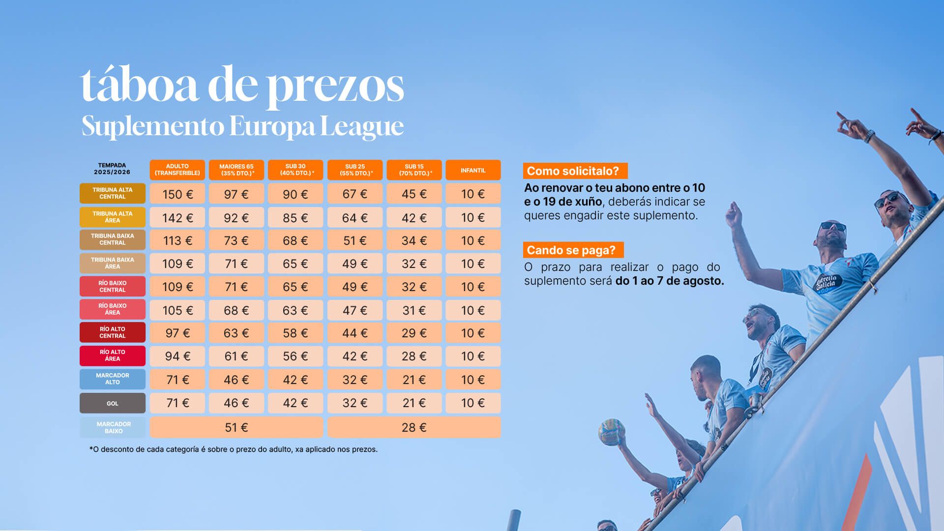  Suplemento para Europa League.