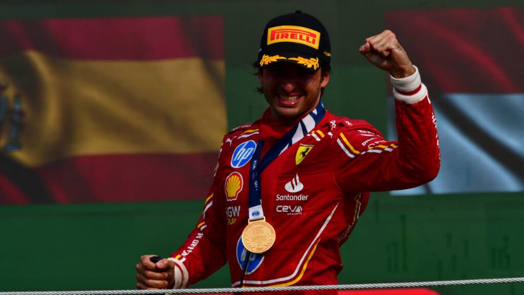 Carlos Sainz tras su triunfo en México (Fuente: Cordon Press)