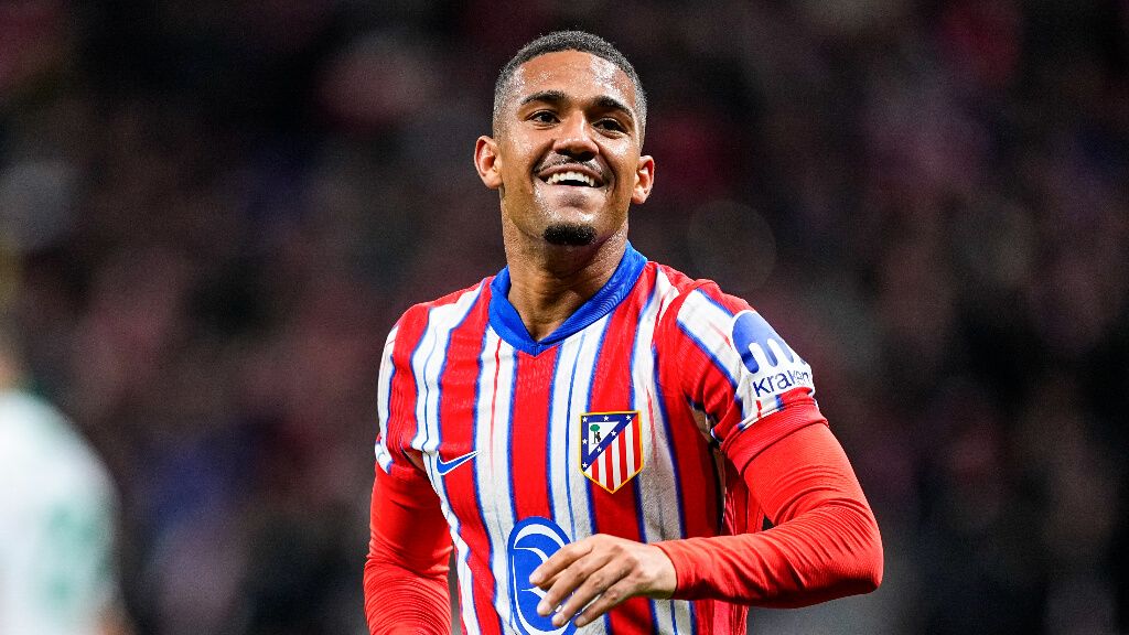  Samu Lino durante un partido con el Atlético de Madrid (Fuente: Europa Press)