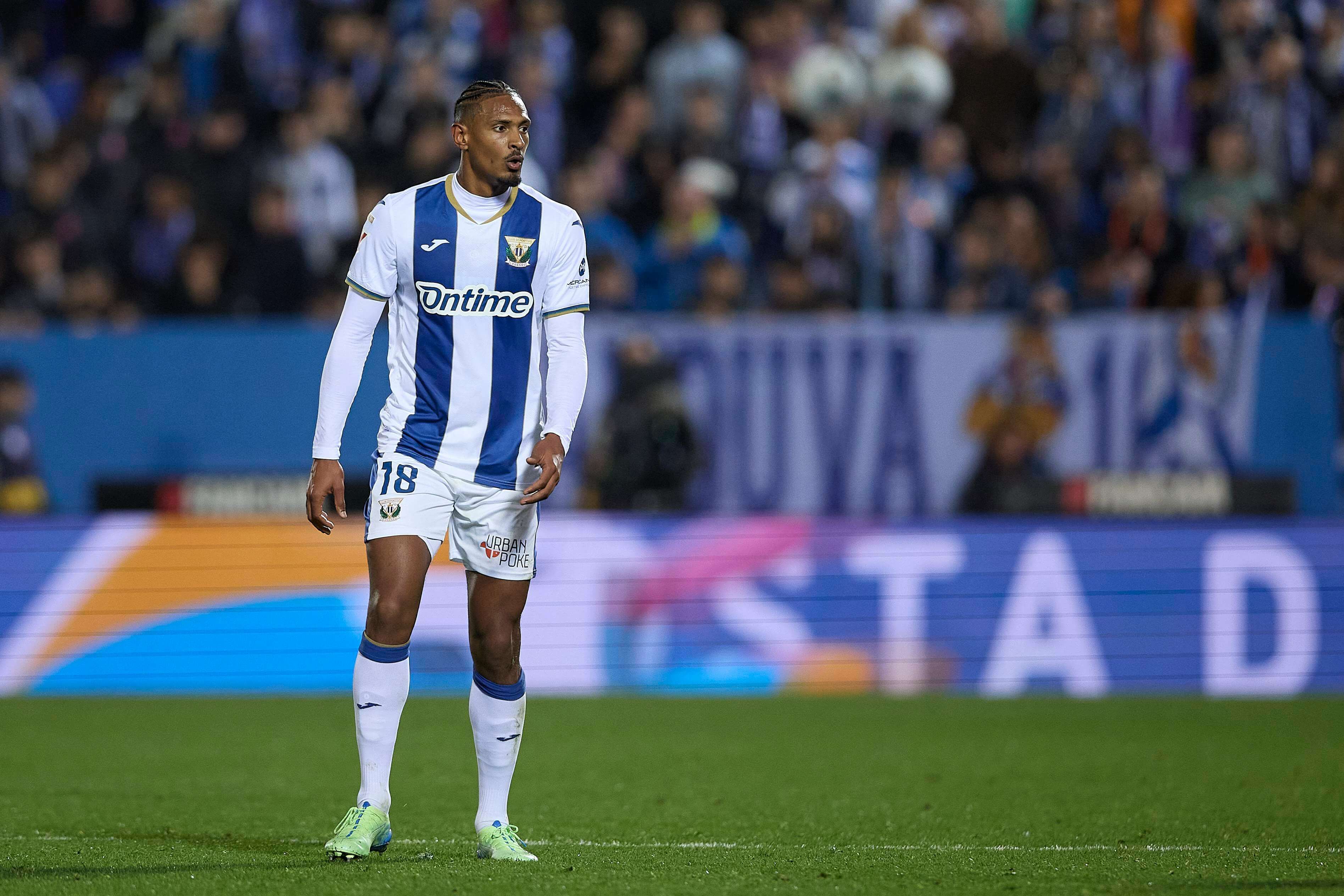  Sébastien Haller, durante un partido del Leganés.