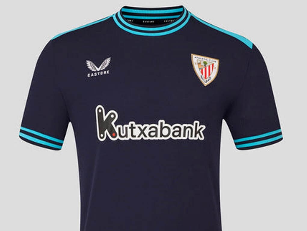  Esta es la segunda camiseta del Athletic Club para la temporada 2025-2026.