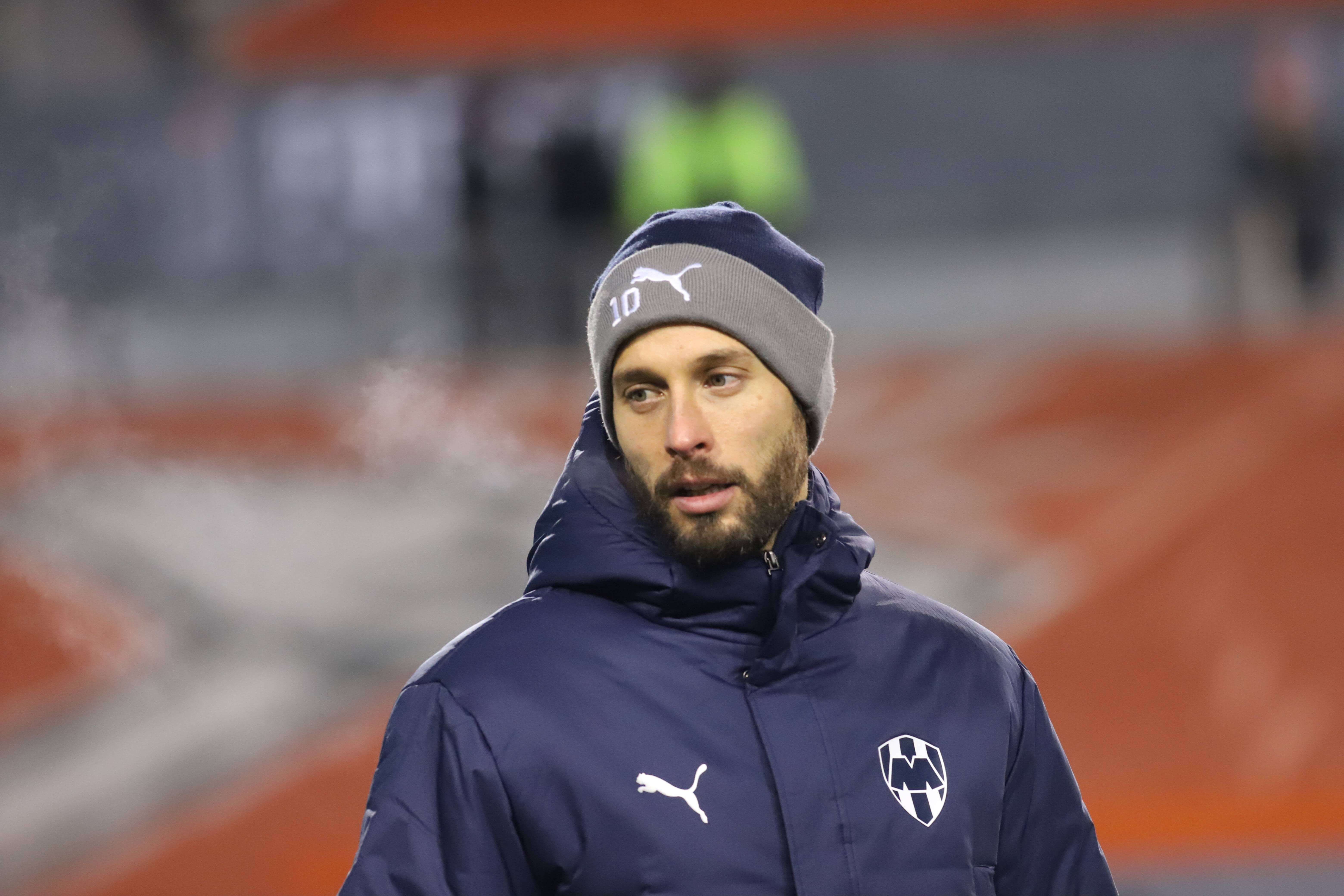 Sergio Canales, antes de un partido de Rayados de Monterrey (Foto: Cordon Press).