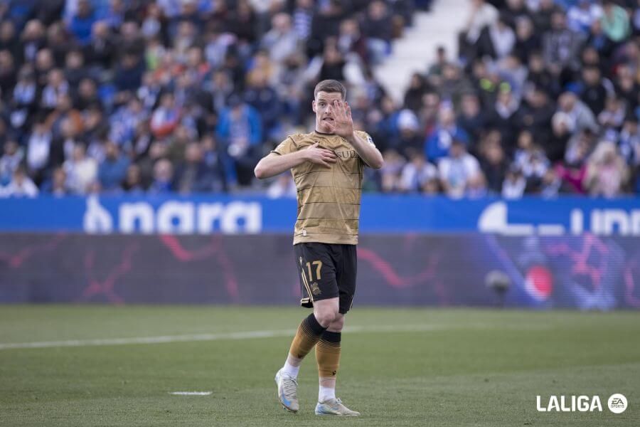  Sergio Gómez, en el Leganés-Real Sociedad, estará contra el Dinamo de Kiev.