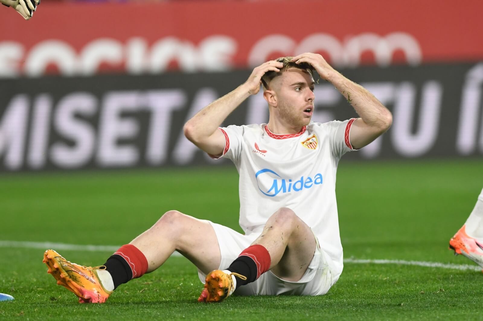  Peque, en el Sevilla-Espanyol.