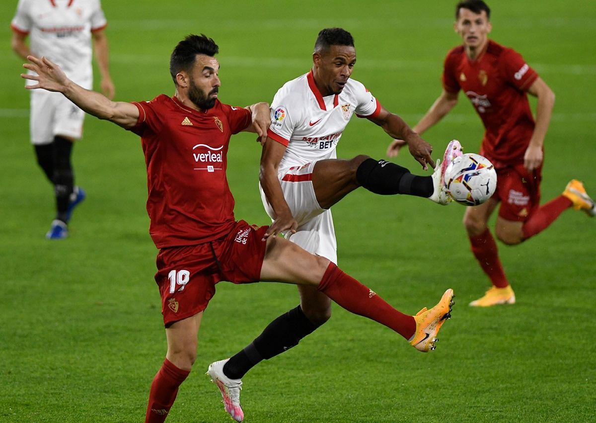 Fernando, en el Sevilla-Osasuna.