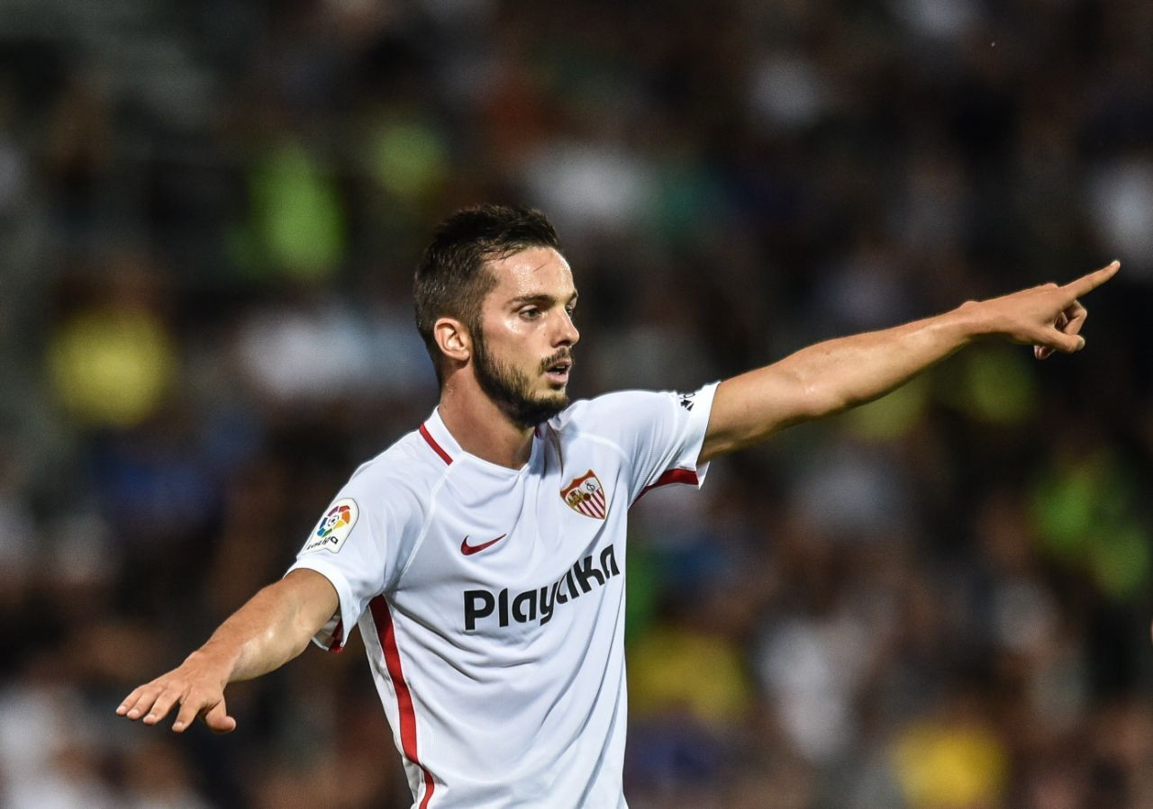 Sarabia, en su etapa en el Sevilla FC.