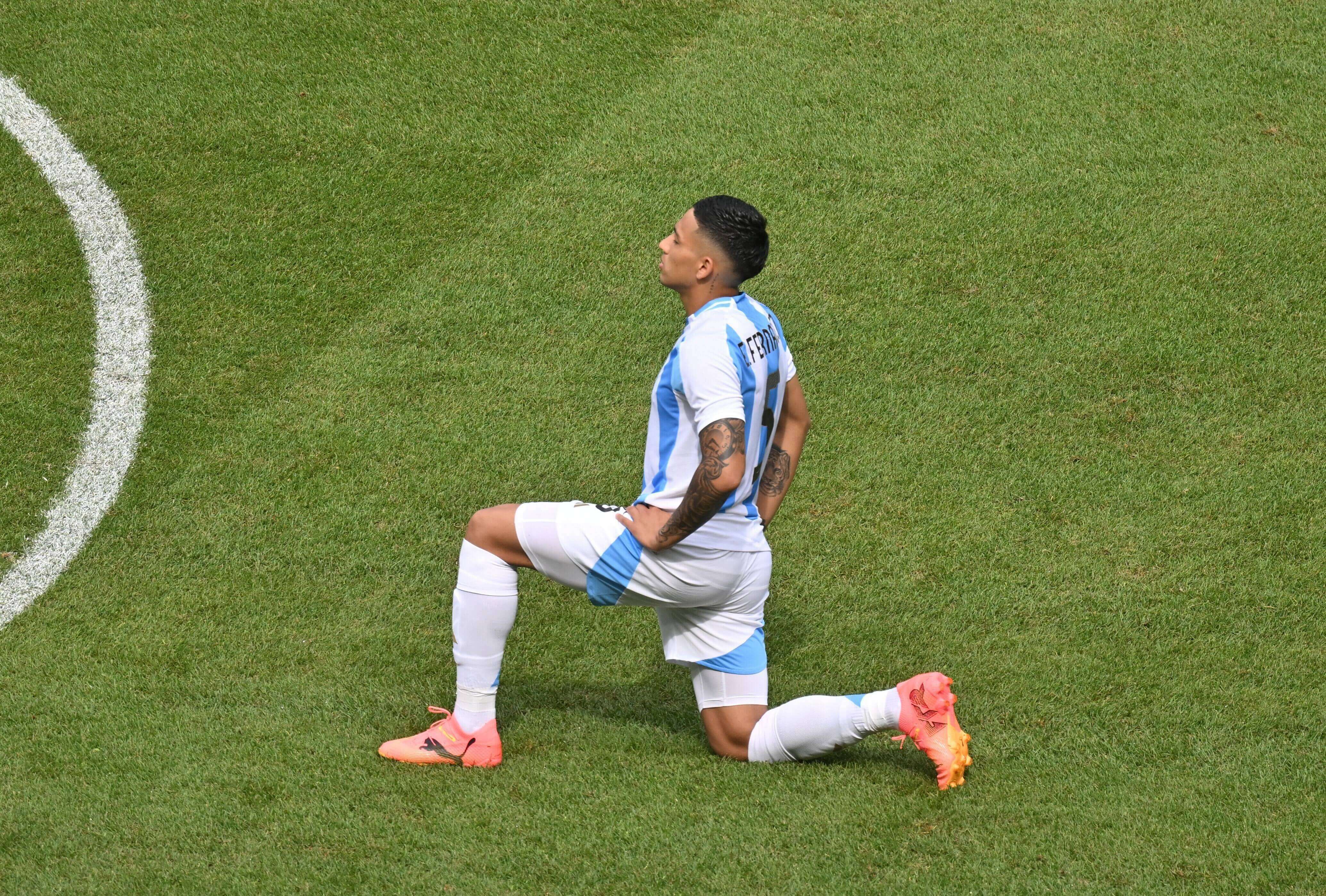 Ezequiel Fernández, en un partido con Argentina.