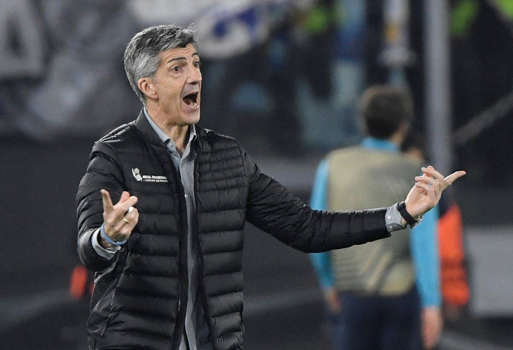 Imanol Alguacil, en el Roma - Real Sociedad.