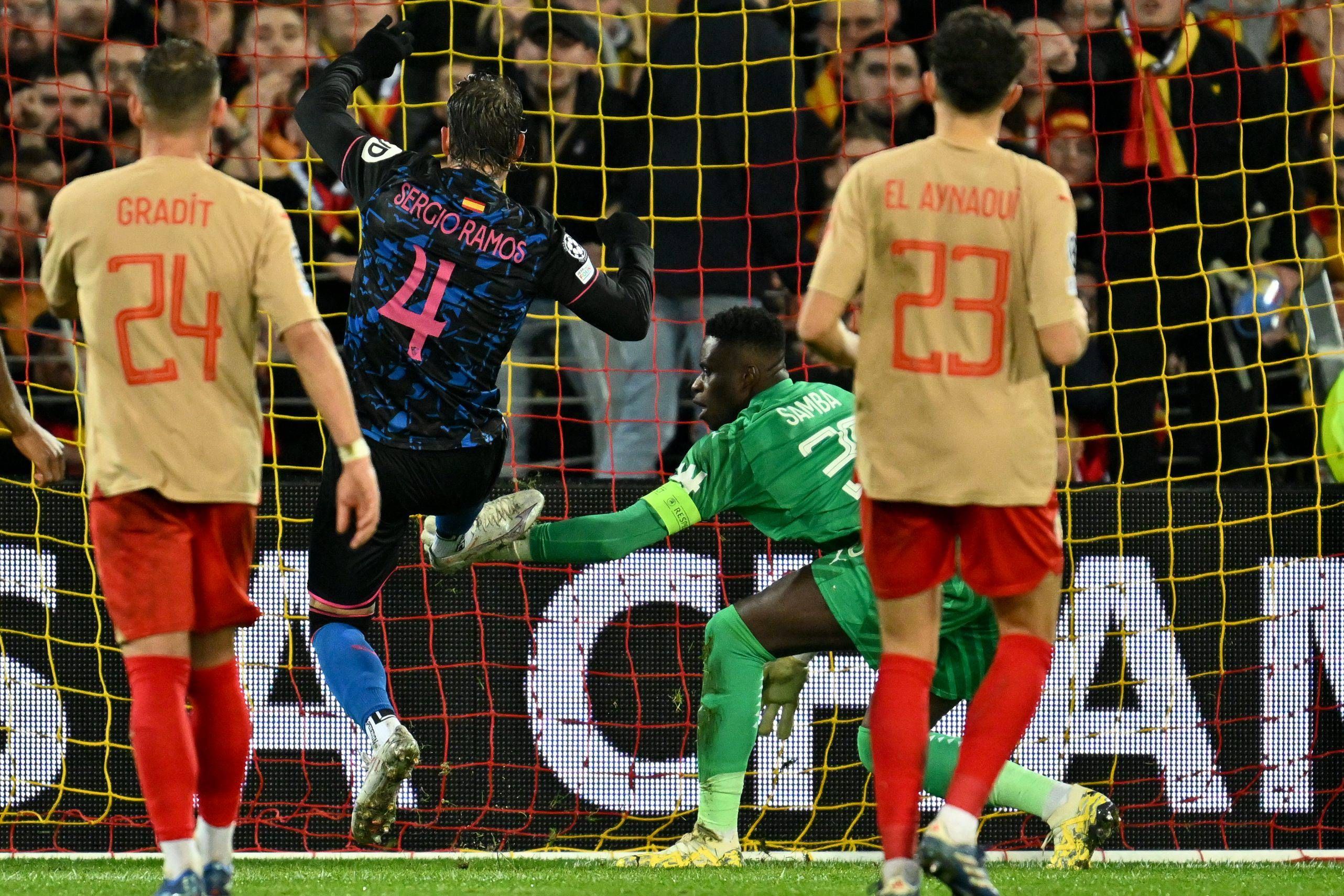 Sergio Ramos, tras marcar su gol en Lens.