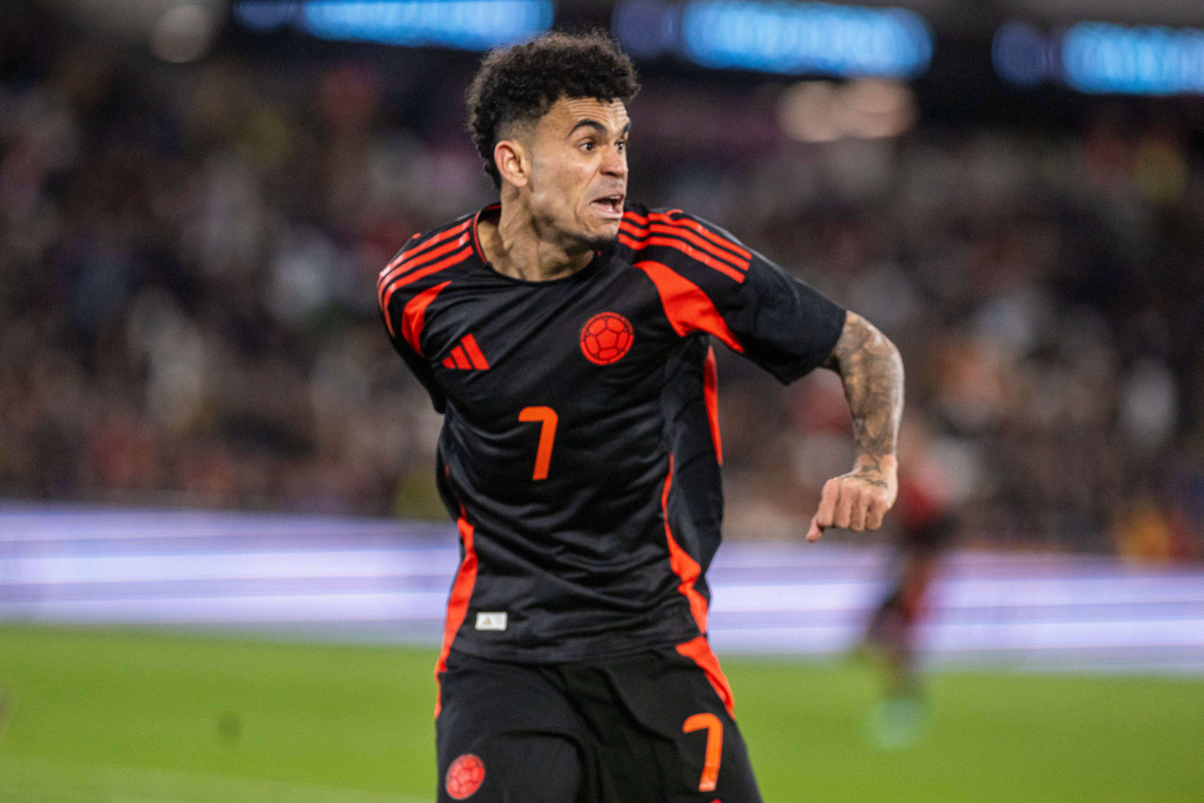 Luis Díaz, en un partido de Colombia (FOTO: Cordón Press).