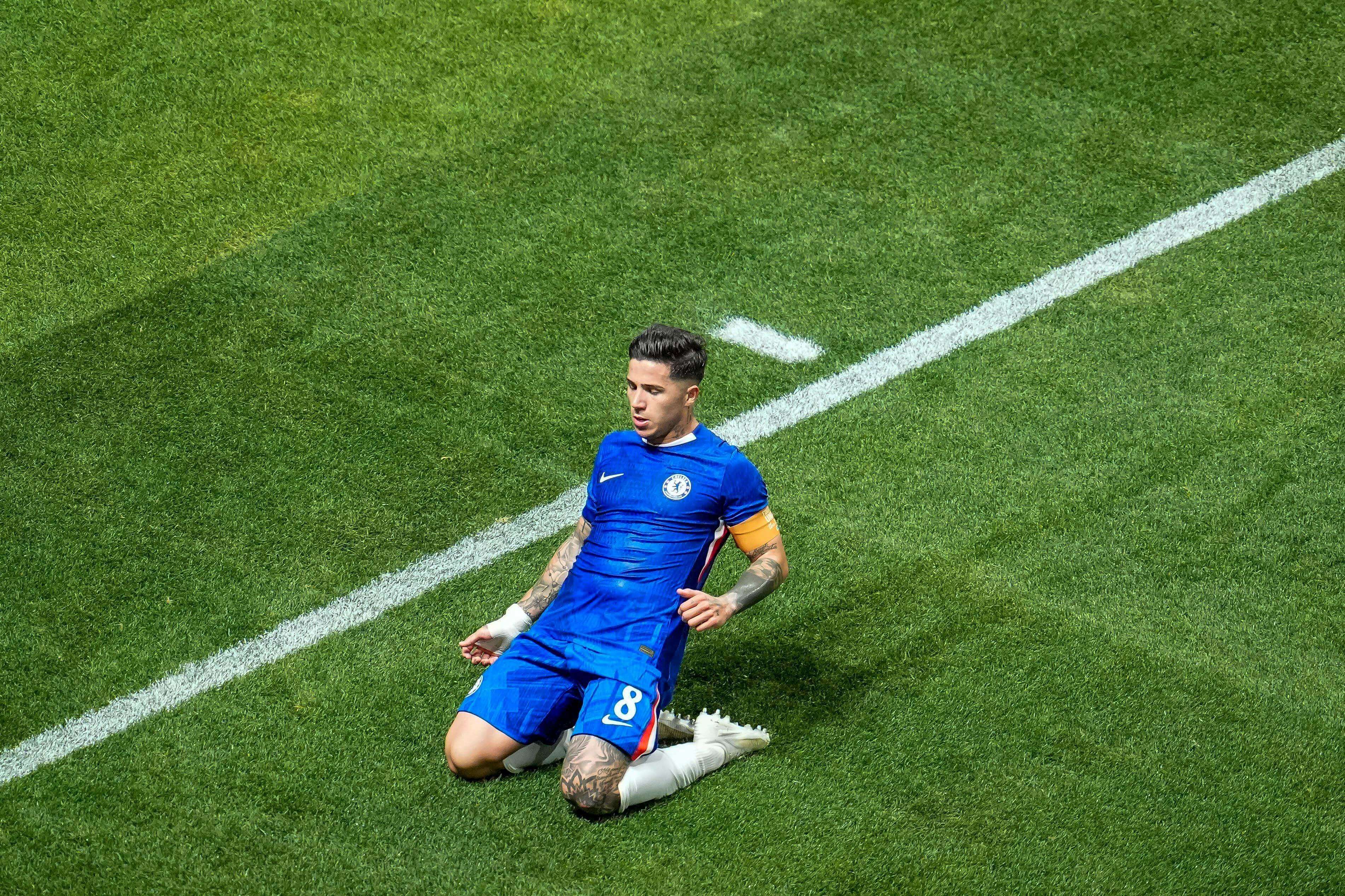  Enzo Fernández celebra un gol en el Mundial de Clubes (Cordon Press)
