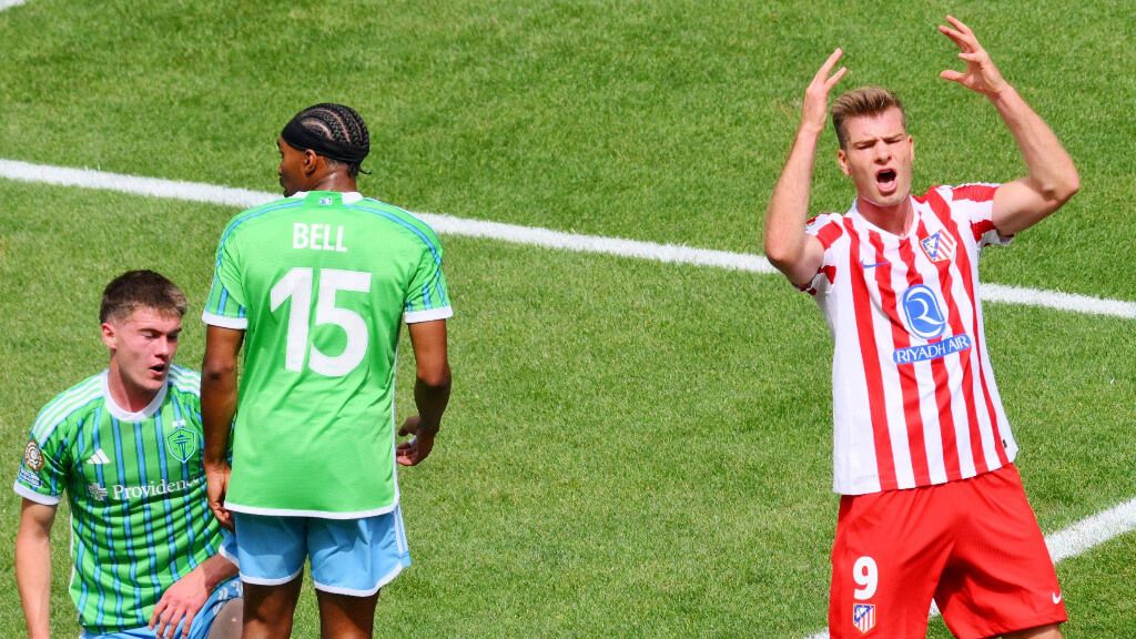  Alexander Sorloth lamentando una ocasión contra el Seattle Sounders (Fuente: Cordon Press)