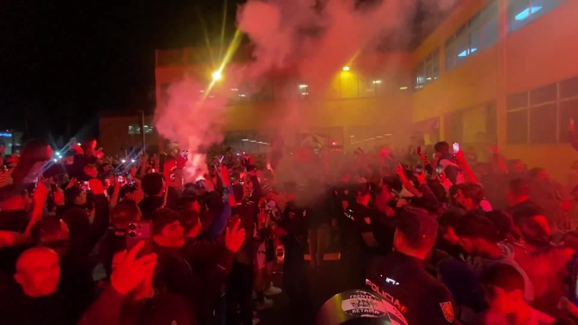 Las calles de Ceuta tras el ascenso (Capturas: AD Ceuta).