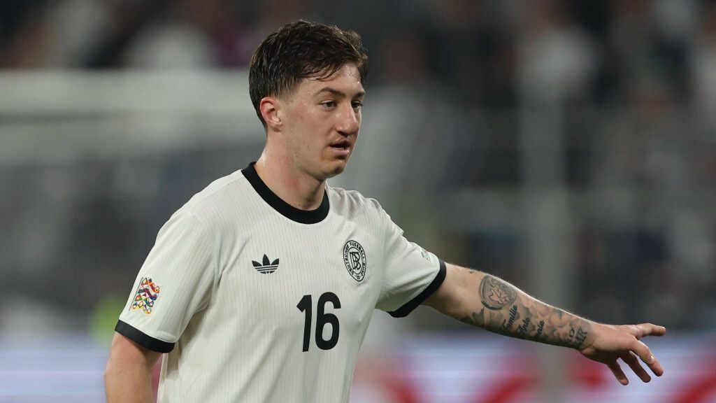 Angelo Stiller durante un partido con la selección alemana (Fuente: Driblab)