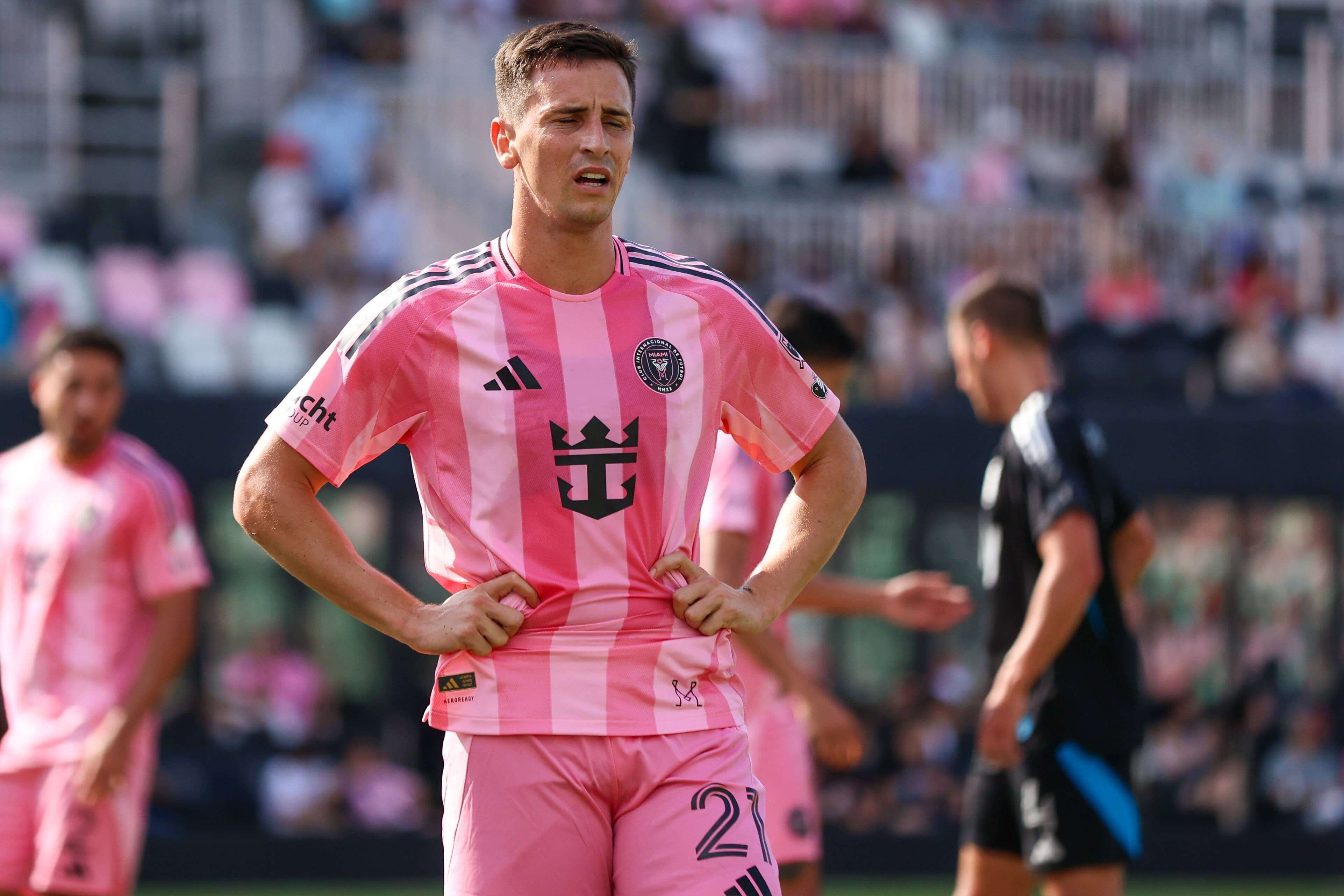  Tadeo Allende, durante un partido con el Inter de Miami.