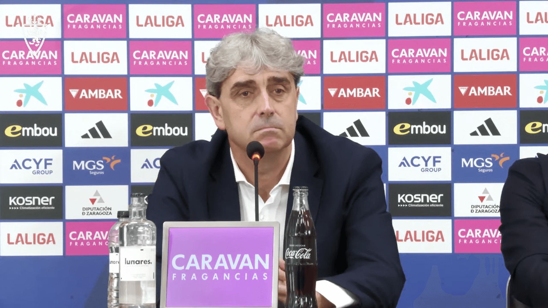  Txema Indias, en su presentación con el Real Zaragoza.