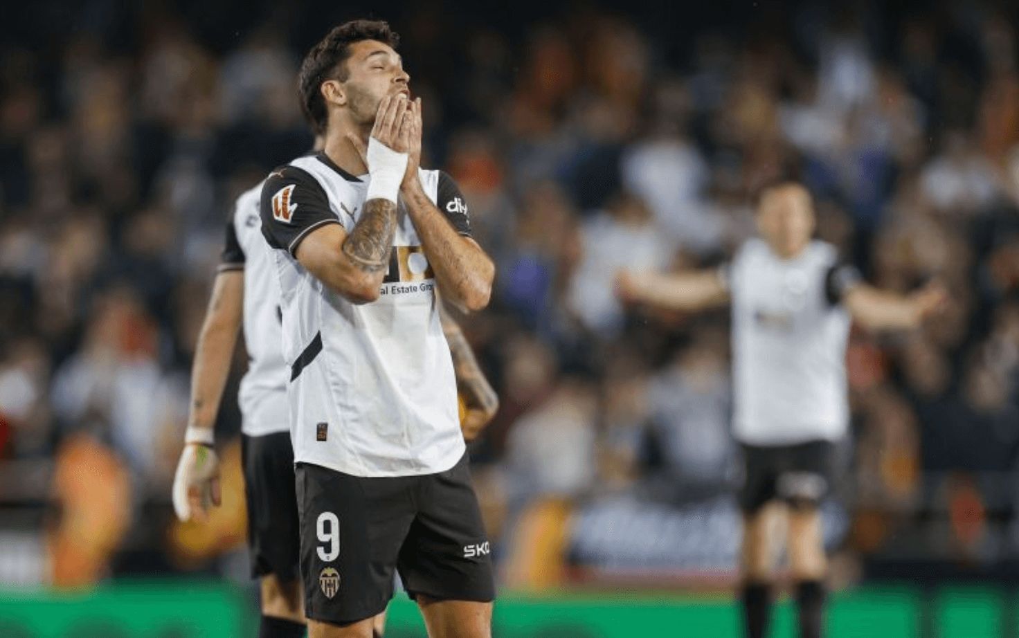  Hugo Duro en el Valencia CF-Atlético