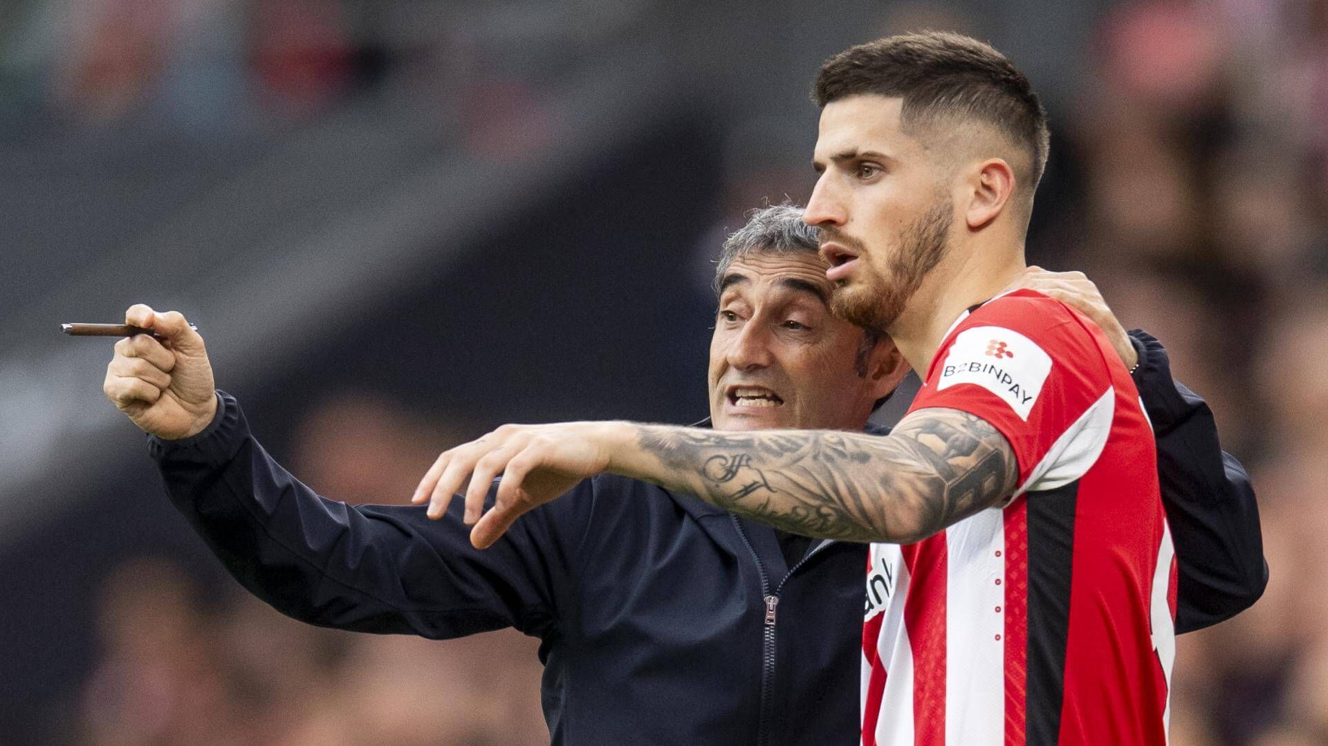 Ernesto Valverde mete a Oihan Sancet en el derbi perdido ante el Deportivo Alavés en San Mamés.