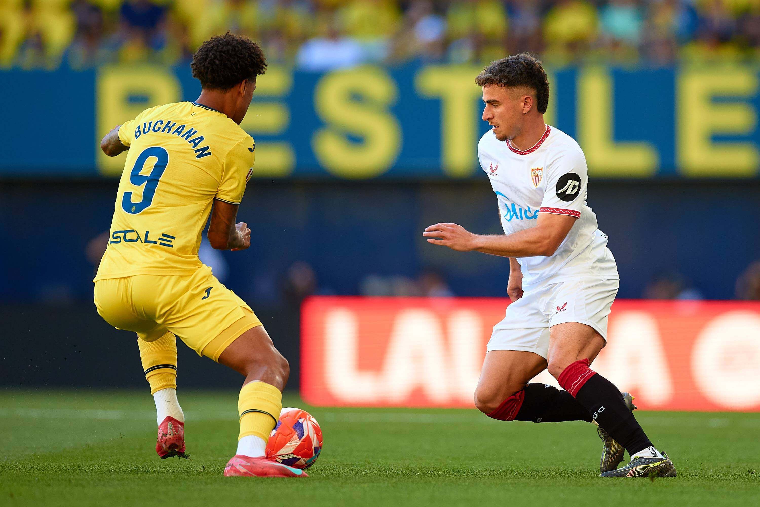 Pedrosa, en el Villarreal-Sevilla.