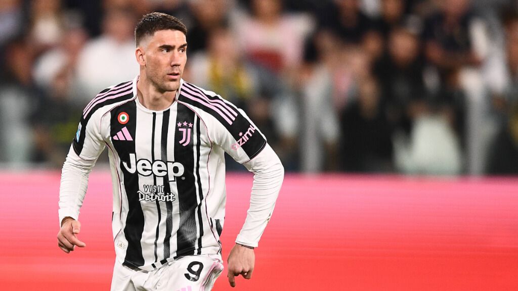 Vlahovic en un partido de la Juventus (Cordon Press)