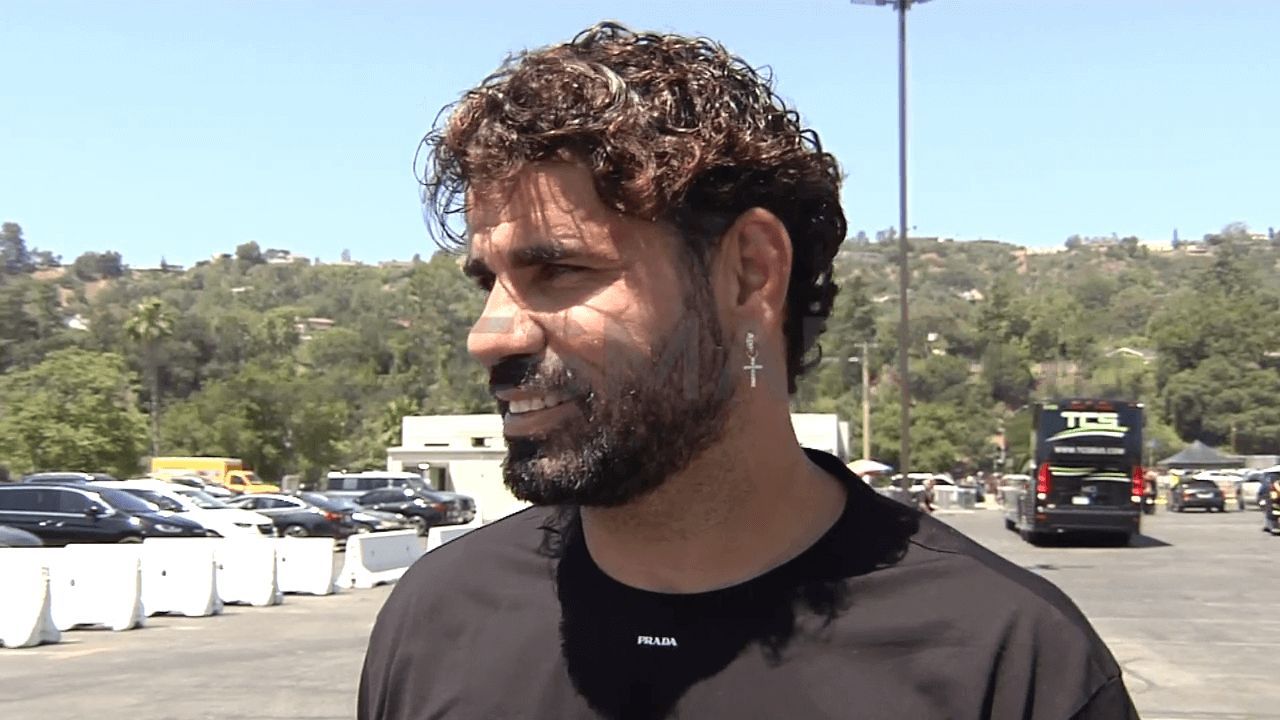 Diego Costa en la previa del PSG - Atlético (ElDesmarque)