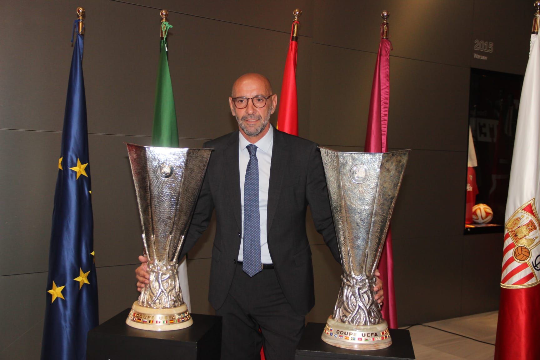  Monchi, en su despedida del Sevilla.